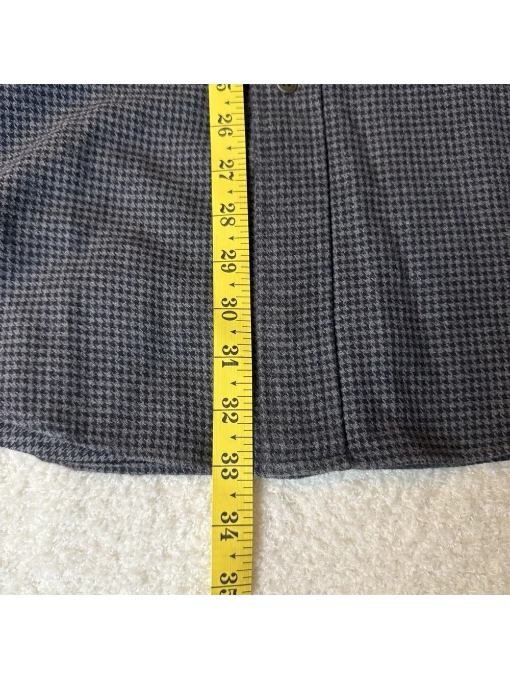 Brooks Brothers Men’s Large Gray Houndstooth 100% Cotton Long Sleeve Shirt